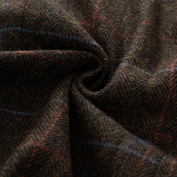 Elevate Your Style with the Men's Herringbone Tweed Blazer - A Timeless Wool Blend Sport Coat for Any Occasion